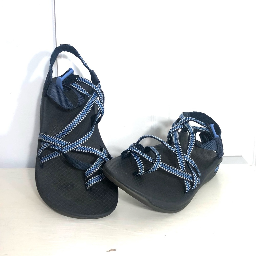 Chaco Women's Hiking Sandals in Black and Blue